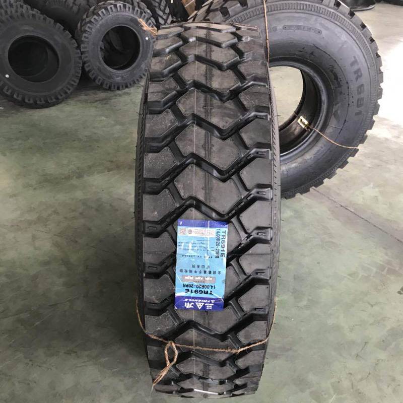 泵车1400r20 全钢丝工程运输车轮胎 14.00r20 矿山自卸车轮胎