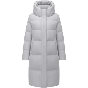 坦博尔冬季羽绒服女士 中长款中老年装 送妈妈款连帽加厚保暖外套