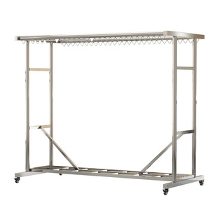 室内外晾衣架家用衣架落地长款双杆式晾衣架阳台晒被子晾衣架神器