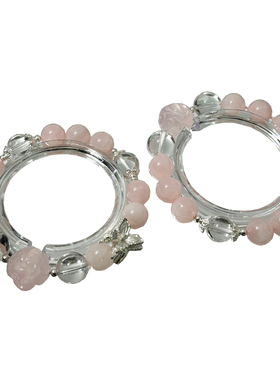 精致甜美九尾狐粉晶手链