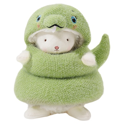 海湾兔Bunnies 可爱萌趣小羊青蛇玩偶变装毛绒公仔蛇年生肖吉祥物