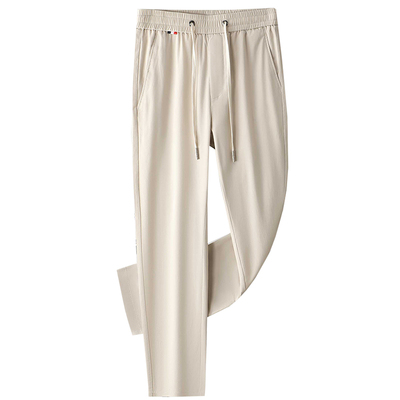 花花公子纯棉休闲裤男直筒运动裤