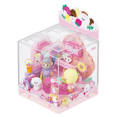 AREAX砖区寻找独角兽积木FARMERBOB和RiCO悠闲假日box拼装玩具