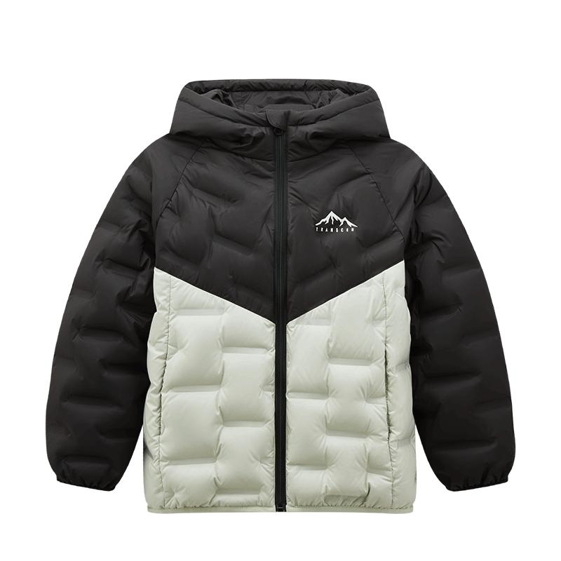 雪中飛kids兒童羽絨服冬季新款男童冬裝輕薄女童保暖拼接羽絨外套