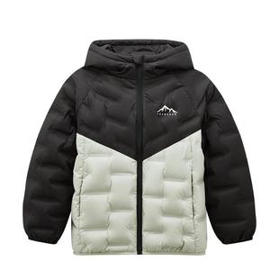 雪中飞kids儿童羽绒服冬季新款男童冬装轻薄女童保暖拼接羽绒外套