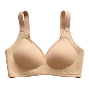 猫人内衣女薄款大胸显小防下垂收副乳聚拢文胸性感无痕隐形胸罩女