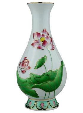 陶瓷花瓶观音净水瓶莲花供水瓶