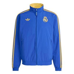 皇贝正品阿迪达斯皇马双面穿足球运动训练出场夹克外套男子JZ2236
