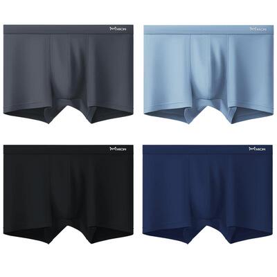 猫人纯棉男士抗菌平角内裤