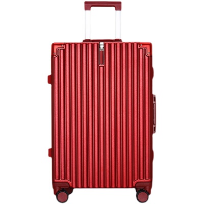 结婚行李箱酒红色陪嫁拉杆箱新娘