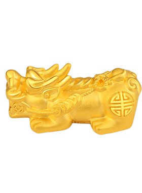 老庙黄金足金貔貅转运珠玛瑙手串男手链手饰大气招财特价款