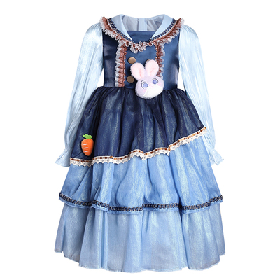 原创朱迪兔子警官女童公主裙