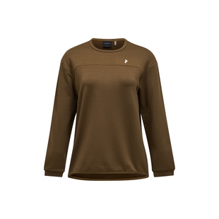 Peak Performance壁克峰Trail Polartec女子抓绒口袋宽松圆领卫衣