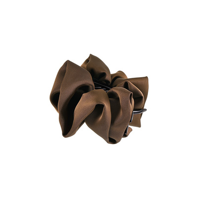 轻奢缎面丸子头专用抓夹女