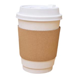 98一次性瓦楞纸杯套90杯托奶茶咖啡保护套隔热防烫防水通用可定制