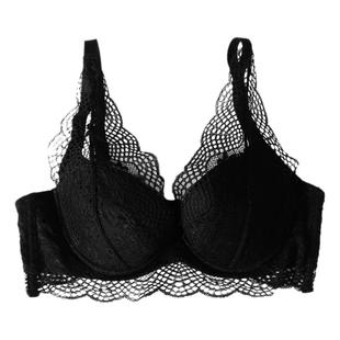 PLATANE梧桐本色内衣女性感蕾丝小胸聚拢薄款收副乳防下垂文胸罩