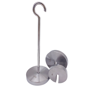 研衡圆形标准砝码1kg不锈钢M1等中间带孔10g20g50g100g200g500g