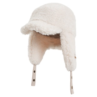 卡蒙帽子女士冬加厚毛绒雷锋帽东北滑雪防风防寒保暖护耳帽鸭舌帽