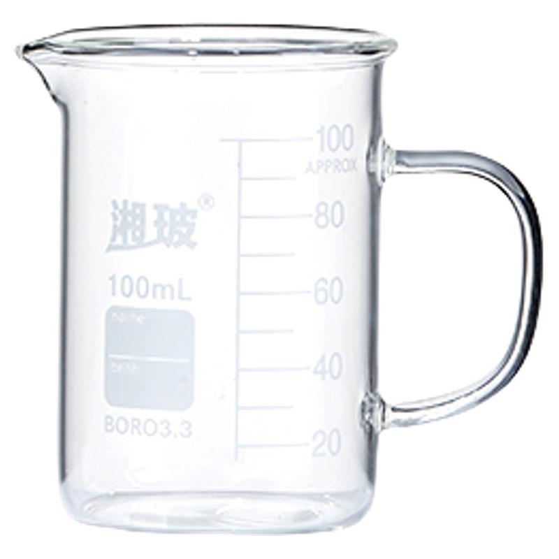 湘玻高硼硅带柄玻璃烧杯耐高温