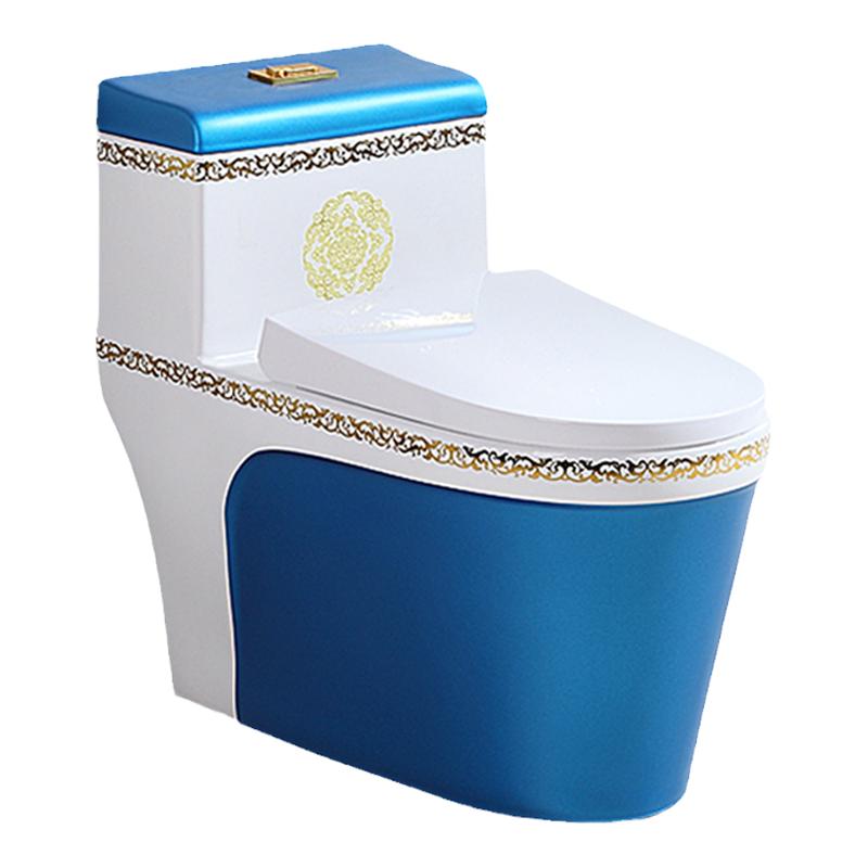 （防臭防溅水）彩色马桶坐便器