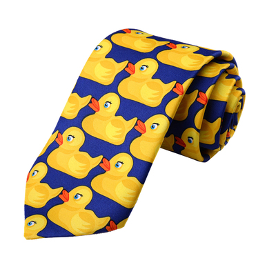 卡通领带8cm男士正装趣味小黄鸭