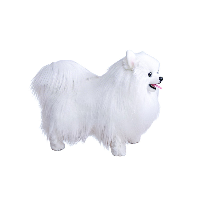 胡赛尼非遗仿真博美犬宠物玩偶公仿真/动物玩偶
