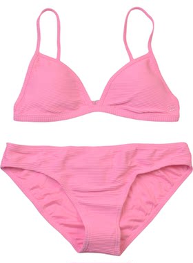 澳洲品牌纯色聚拢比基尼bikini