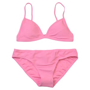 澳洲品牌纯色聚拢比基尼bikini