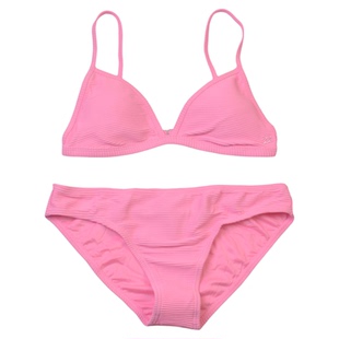 新款澳洲品牌Bil*高级感海边度假纯色聚拢比基尼bikini分体泳衣女