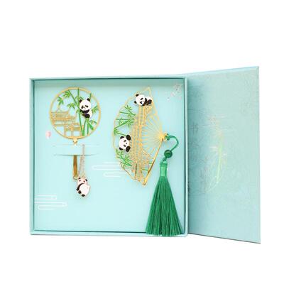 印象成都熊猫景区文创刻字书签