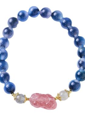 四叶草糖心玛瑙复古手串