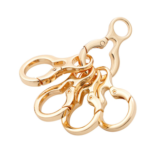 简约钥匙扣环金属环圆扣圆环扣8字扣弹簧圈开口环包包扣环小挂扣