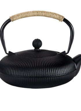家居软装新中式茶室茶壶茶具茶室装饰柜摆件样板间博古架艺术铁壶