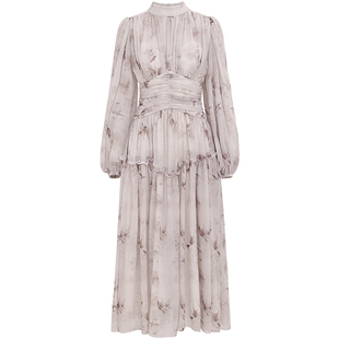 从那以后法式碎花裙秋连衣裙早秋长裙长袖雪纺裙子女秋季新款2025