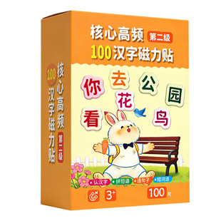 高频汉字磁力贴幼儿识字早教冰箱贴卡片认字读核心磁性吸汉字语
