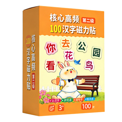 高频汉字识字磁力冰箱贴100字