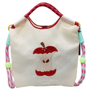 ballchain包包迷你环保斜挎小包轻便苹果刺绣百搭通勤轻便尼龙包