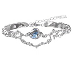 银河有迹可循 水星记系列原创小众设计手链镶钻蓝色星球中性手镯