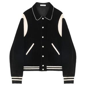 VEGA CHANG美式短外套女2024年秋季新款休闲学院风拼色棒球服外套