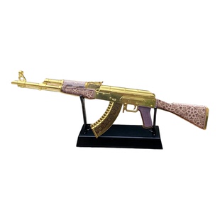 CSGO游戏周边 AK47黄金藤蔓实物模型摆件不能发射锌合金cs饰品