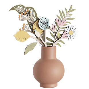 CoolerColour原创木质花朵扩香香氛花卡仿真花艺术摆件假花礼物