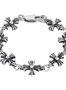 高版本男女轻奢十字架潮牌CH手链