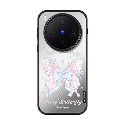 SMYIDEAL思茉伊适用vivox300手机壳x300pro磁吸新款200promimi镜面蝴蝶ultra不会撞壳oppofindx9超好看独特x8