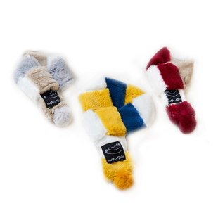 hughugsoft®宠物围巾猫狗秋冬圣诞春节喜庆装饰新年设计拼色围脖