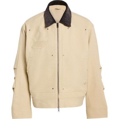 Adidas/阿迪达斯正品三叶草男士休闲翻领宽松运动日常外套KD0584