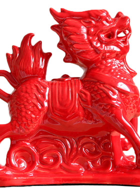 陶瓷祝福客厅书房中式纯手工制作