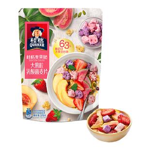 桂格咖啡乳酸菌酸奶果粒麦片新品305g袋水果燕麦片早餐零食麦果脆
