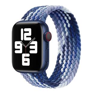 适用苹果s10手表iwatch7/8尼龙编织手表带apple watch9/7/6/se/5/4/3代单圈替换带男女款运动s6/s7智能配件潮