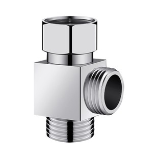 热水器水龙头进水管一分二接头一进二出转三通角阀双出分流器配件