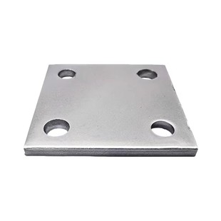 冷镀锌铁板 热镀锌预埋件 预埋钢板圆孔 钢管底座幕墙工程钢结构